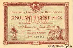 50 Centimes FRANCE régionalisme et divers Niort 1916 JP.093.06 SPL à NEUF