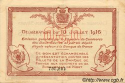 50 Centimes FRANCE régionalisme et divers Niort 1916 JP.093.06 TTB à SUP