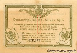 1 Franc FRANCE régionalisme et divers Niort 1916 JP.093.08 TTB à SUP