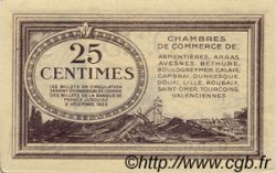 25 Centimes FRANCE régionalisme et divers Nord et Pas-De-Calais 1918 JP.094.03 TTB à SUP