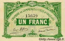 1 Franc FRANCE régionalisme et divers Orléans 1915 JP.095.06 SPL à NEUF