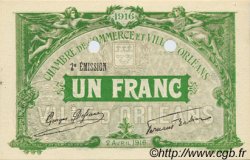 1 Franc Spécimen FRANCE régionalisme et divers Orléans 1916 JP.095.14 SPL à NEUF