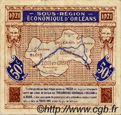 50 Centimes FRANCE régionalisme et divers Orléans et Blois 1921 JP.096.05 TTB à SUP
