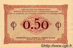 50 Centimes FRANCE régionalisme et divers Paris 1920 JP.097.10 TTB à SUP