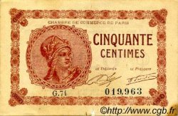 50 Centimes FRANCE regionalism and miscellaneous Paris 1920 JP.097.10 F