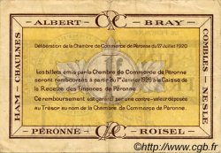 1 Franc FRANCE régionalisme et divers Péronne 1920 JP.099.02 TB