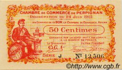 50 Centimes FRANCE régionalisme et divers Perpignan 1915 JP.100.05 SPL à NEUF