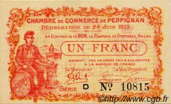 1 Franc FRANCE régionalisme et divers Perpignan 1915 JP.100.07 SPL à NEUF