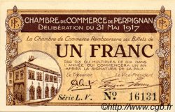 1 Franc FRANCE régionalisme et divers Perpignan 1917 JP.100.23 TTB à SUP