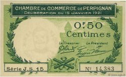 50 Centimes FRANCE régionalisme et divers Perpignan 1921 JP.100.31 SPL à NEUF