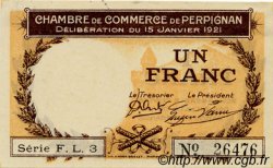 1 Franc FRANCE régionalisme et divers Perpignan 1921 JP.100.32 TTB à SUP