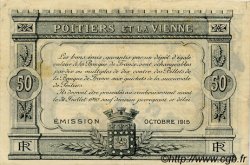 50 Centimes FRANCE régionalisme et divers Poitiers 1915 JP.101.05 TTB à SUP