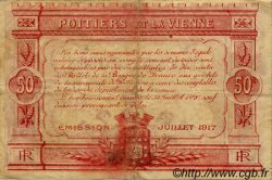50 Centimes FRANCE régionalisme et divers Poitiers 1917 JP.101.10 TB