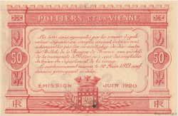 50 Centimes FRANCE régionalisme et divers Poitiers 1920 JP.101.11 SPL à NEUF