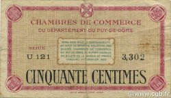 50 Centimes FRANCE régionalisme et divers Puy-De-Dôme 1920 JP.103.12 TB