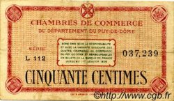 50 Centimes FRANCE régionalisme et divers Puy-De-Dôme 1918 JP.103.22 TTB à SUP