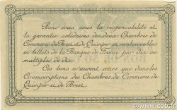 50 Centimes FRANCE régionalisme et divers Quimper et Brest 1915 JP.104.04 SPL à NEUF
