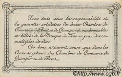 50 Centimes FRANCE régionalisme et divers Quimper et Brest 1921 JP.104.19 TTB à SUP
