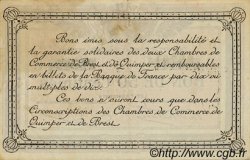 50 Centimes FRANCE régionalisme et divers Quimper et Brest 1922 JP.104.22 TTB à SUP