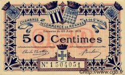 50 Centimes FRANCE régionalisme et divers Rennes et Saint-Malo 1915 JP.105.06 SPL à NEUF