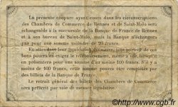 1 Franc FRANCE régionalisme et divers Rennes et Saint-Malo 1922 JP.105.24 TB