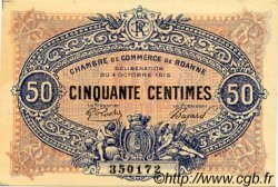 50 Centimes FRANCE régionalisme et divers Roanne 1915 JP.106.05 TTB à SUP