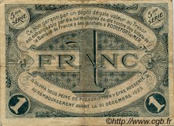 1 Franc FRANCE régionalisme et divers Rochefort-Sur-Mer 1920 JP.107.19 TB
