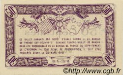 50 Centimes Annulé FRANCE régionalisme et divers Rodez et Millau 1915 JP.108.03 SPL à NEUF