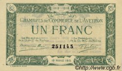 1 Franc FRANCE régionalisme et divers Rodez et Millau 1915 JP.108.05 SPL à NEUF