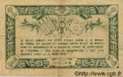 1 Franc FRANCE régionalisme et divers Rodez et Millau 1915 JP.108.09 TTB à SUP