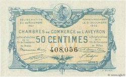 50 Centimes FRANCE régionalisme et divers Rodez et Millau 1921 JP.108.16 TTB à SUP