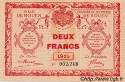 2 Francs FRANCE régionalisme et divers Rouen 1915 JP.110.13 SPL à NEUF