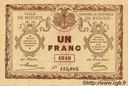 1 Franc FRANCE régionalisme et divers Rouen 1916 JP.110.21 SPL à NEUF
