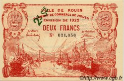 2 Francs FRANCE régionalisme et divers Rouen 1922 JP.110.69 SPL à NEUF