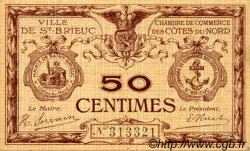 50 Centimes FRANCE régionalisme et divers Saint-Brieuc 1918 JP.111.01 TTB à SUP