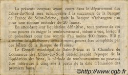 50 Centimes FRANCE régionalisme et divers Saint-Brieuc 1918 JP.111.01 TB