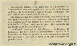 1 Franc FRANCE régionalisme et divers Saint-Brieuc 1918 JP.111.06 SPL à NEUF