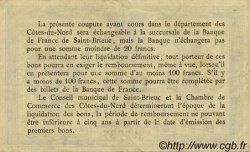 1 Franc FRANCE régionalisme et divers Saint-Brieuc 1918 JP.111.12 TTB à SUP