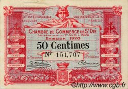 50 Centimes FRANCE régionalisme et divers Saint-Die 1920 JP.112.16 TB