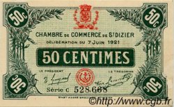 50 Centimes FRANCE régionalisme et divers Saint-Dizier 1921 JP.113.21 TTB à SUP