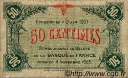 50 Centimes FRANCE régionalisme et divers Saint-Dizier 1921 JP.113.21 TB
