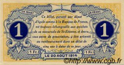 1 Franc Annulé FRANCE régionalisme et divers Saint-Étienne 1914 JP.114.02 SPL à NEUF
