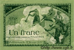 1 Franc FRANCE régionalisme et divers Saint-Étienne 1921 JP.114.07 TTB à SUP