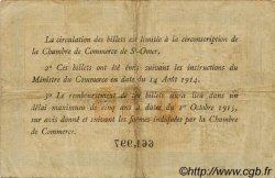 50 Centimes FRANCE régionalisme et divers Saint-Omer 1914 JP.115.07 TB