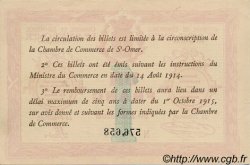 1 Franc FRANCE régionalisme et divers Saint-Omer 1914 JP.115.10 SPL à NEUF