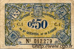 50 Centimes FRANCE régionalisme et divers Saint-Quentin 1918 JP.116.01 TB