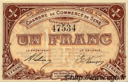 1 Franc FRANCE régionalisme et divers Sens 1915 JP.118.01 TTB à SUP