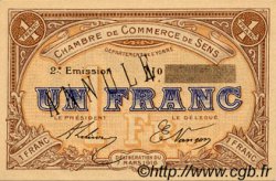 1 Franc Annulé FRANCE régionalisme et divers Sens 1916 JP.118.05 SPL à NEUF