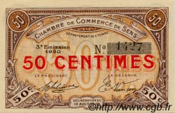 50 Centimes FRANCE régionalisme et divers Sens 1920 JP.118.10 SPL à NEUF