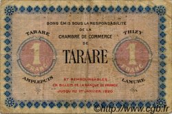 1 Franc FRANCE régionalisme et divers Tarare 1920 JP.119.01 TB